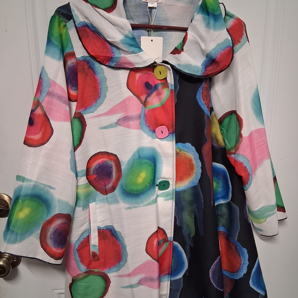 Colorful Abstract Women's Blouse